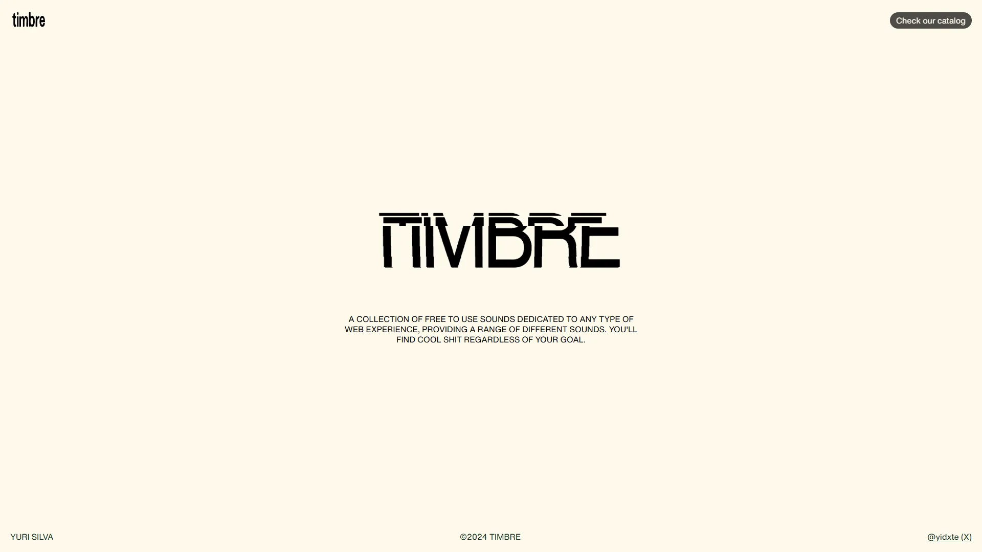 Timbre, a project I'm currently working on